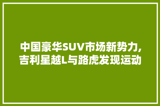 中国豪华SUV市场新势力,吉利星越L与路虎发现运动版对比分析