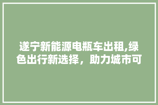 遂宁新能源电瓶车出租,绿色出行新选择，助力城市可持续发展
