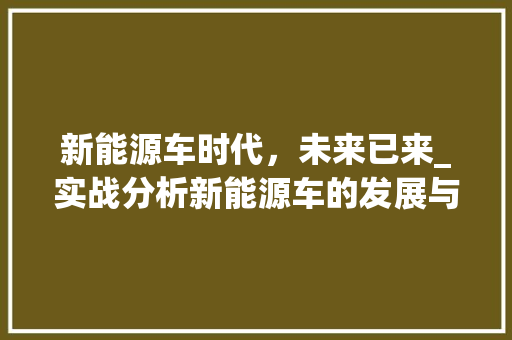 新能源车时代，未来已来_实战分析新能源车的发展与应用