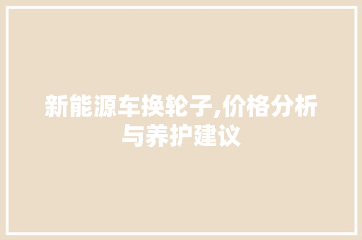 新能源车换轮子,价格分析与养护建议
