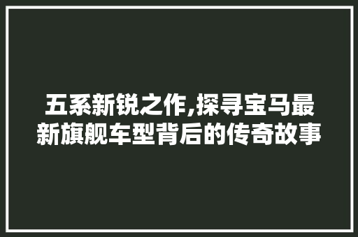 五系新锐之作,探寻宝马最新旗舰车型背后的传奇故事